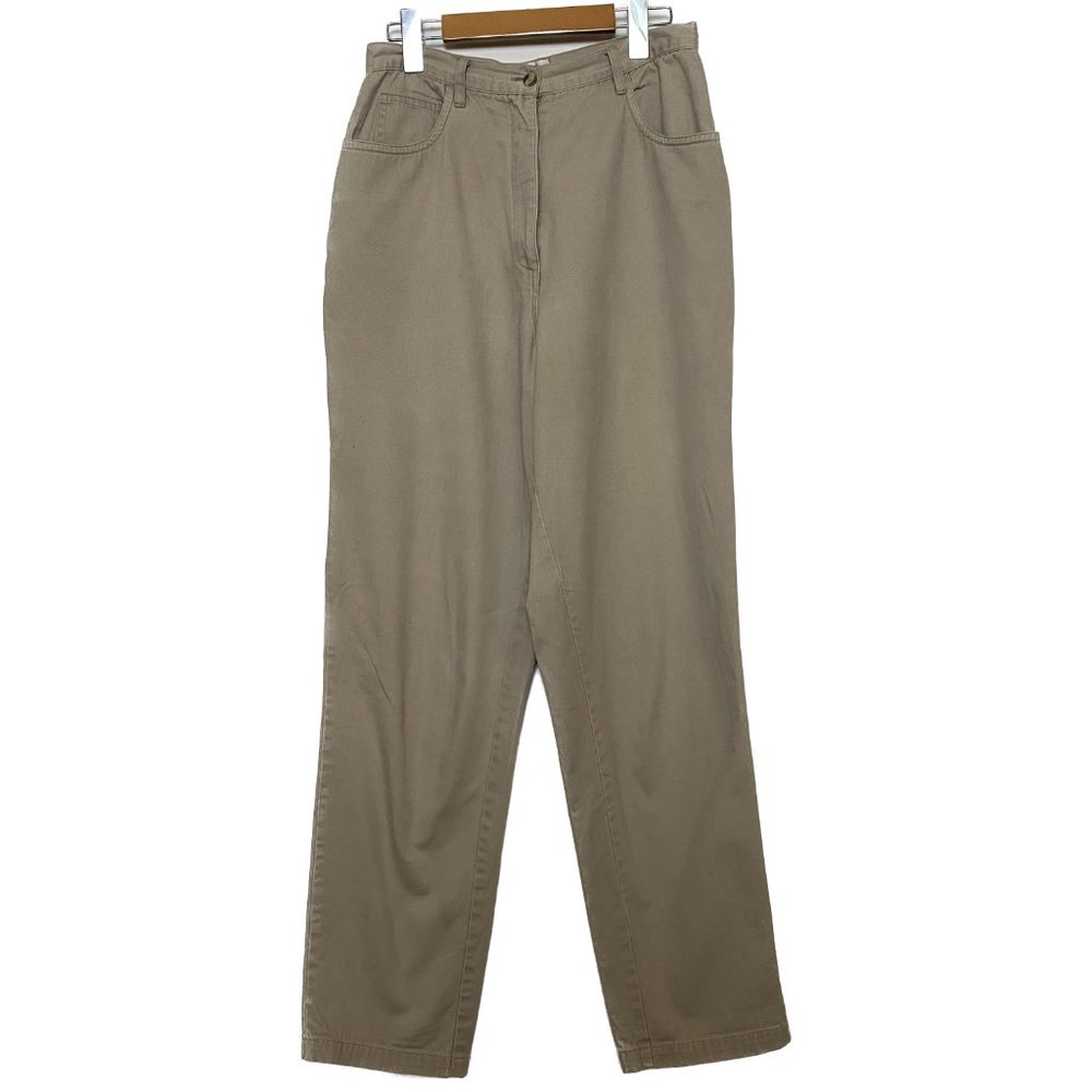 Vintage Braemar by Jeremy Scott Jeans Women SZ 6 Khaki Cotton High Rise Mom 90s